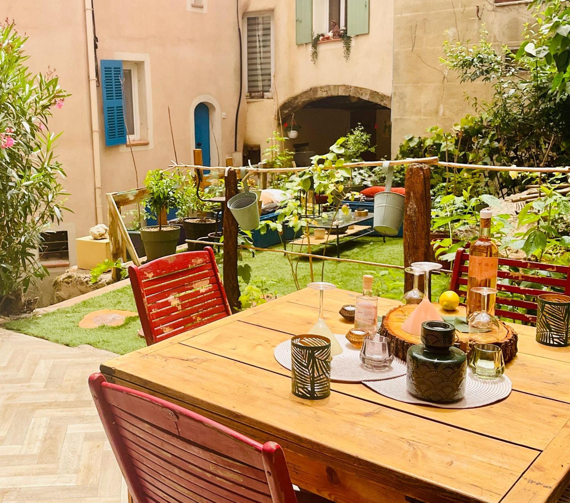Ferienwohnung Rez De Jardin, Le Pra De Pe Cotignac Exterior foto